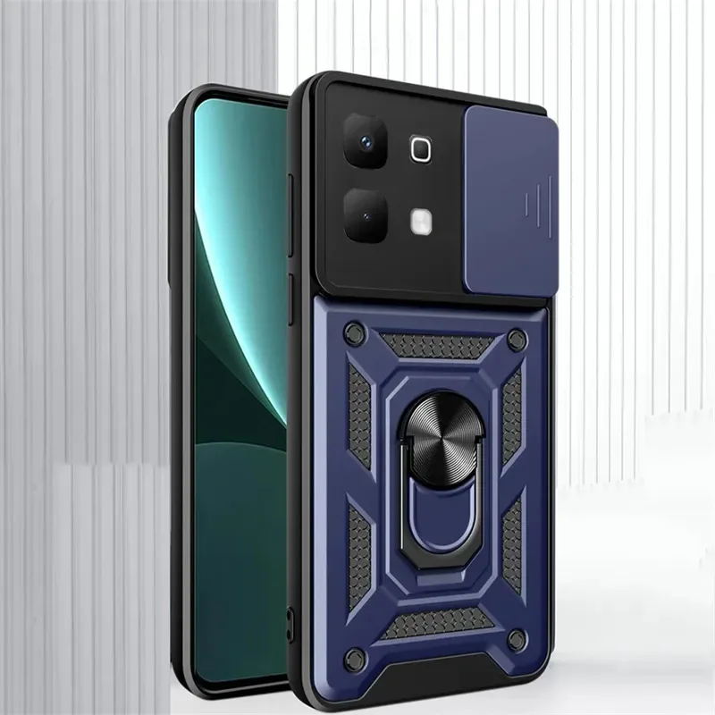Фото Чехол-слайдер для Infinix Note 60 Pro 5G с магнитным кольцом, защитный силиконовый чехол с противоударной защитой для Infinix Note 60 Pro 5G №4