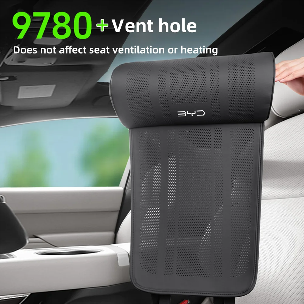 Фото Подушка для автомобильного сиденья, поддержка ног для BYD Seal U Atto3 Dophn Seagull S6 S7 X Dream, кожаный защитный чехол на спинку заднего автомобильного сиденья №3