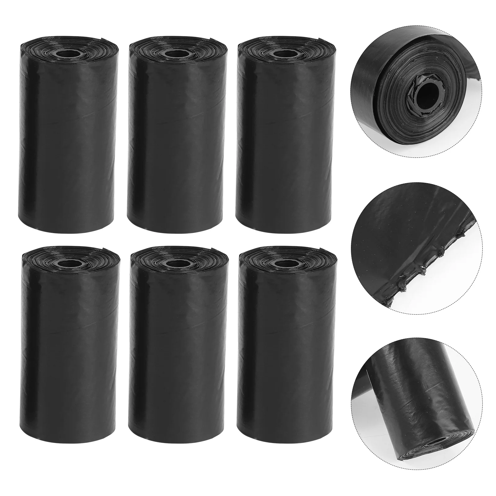 

10 Rolls of Walking Dog Waste Bags Home Garbage Bag Outdoor Disposable Bag Black