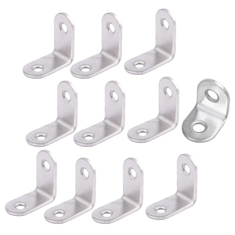 

30Pcs Screw Mounted Furniture 90 Degree Angle Corner Bracket, 10Pcs 30X30mm & 20Pcs 20Mm X 20Mm