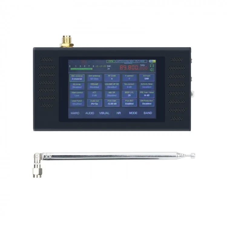 

SDR 50KHz-2GHZ AM/SSB/NFM/WFM DSP SDR Radio Receiver w/ Speaker Expansion Module