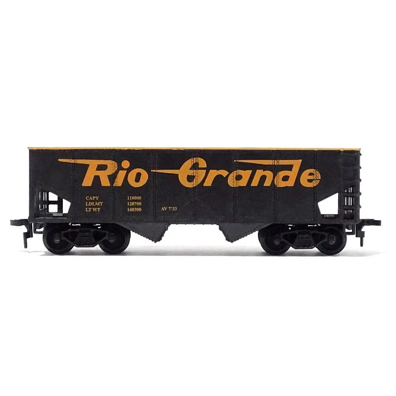 

Модель поезда в масштабе 1/87 года, трек поезда, Rio Grande Hoppercar, модель поезда, миниатюрная коллекция, песочный стол, ландшафт