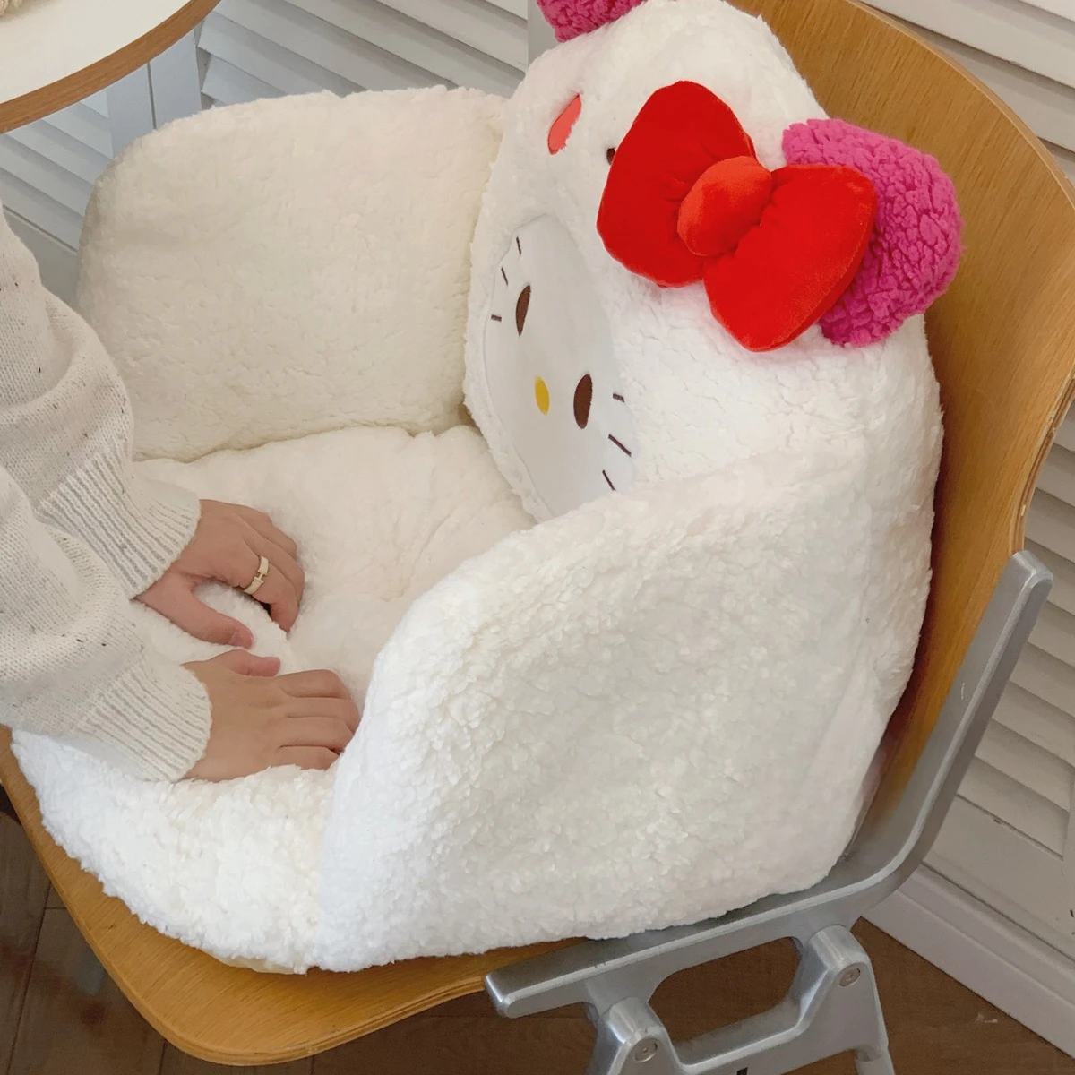 Удобная подушка на сиденье для стула Kuromi My Melody Cinnamoroll Hello Kitty спинку милый домашний