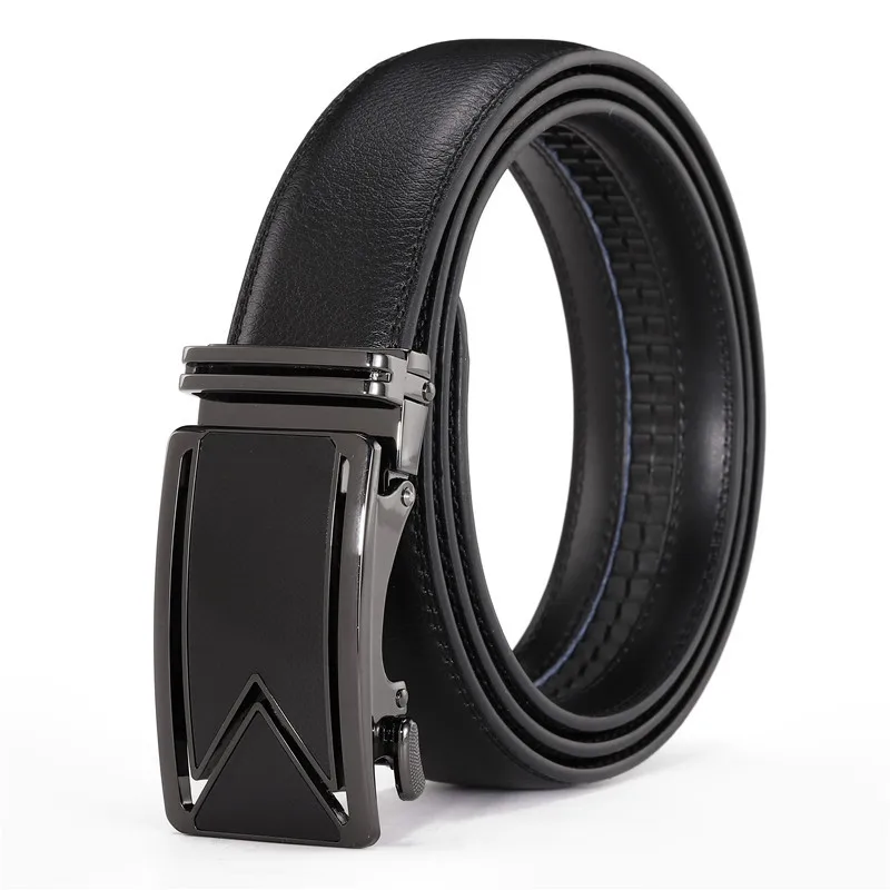 

Cow Leather Belt Men's Luxury Design Business People Fashion Casual Western Denim Jeans Accessories Automatic Buckle Belt