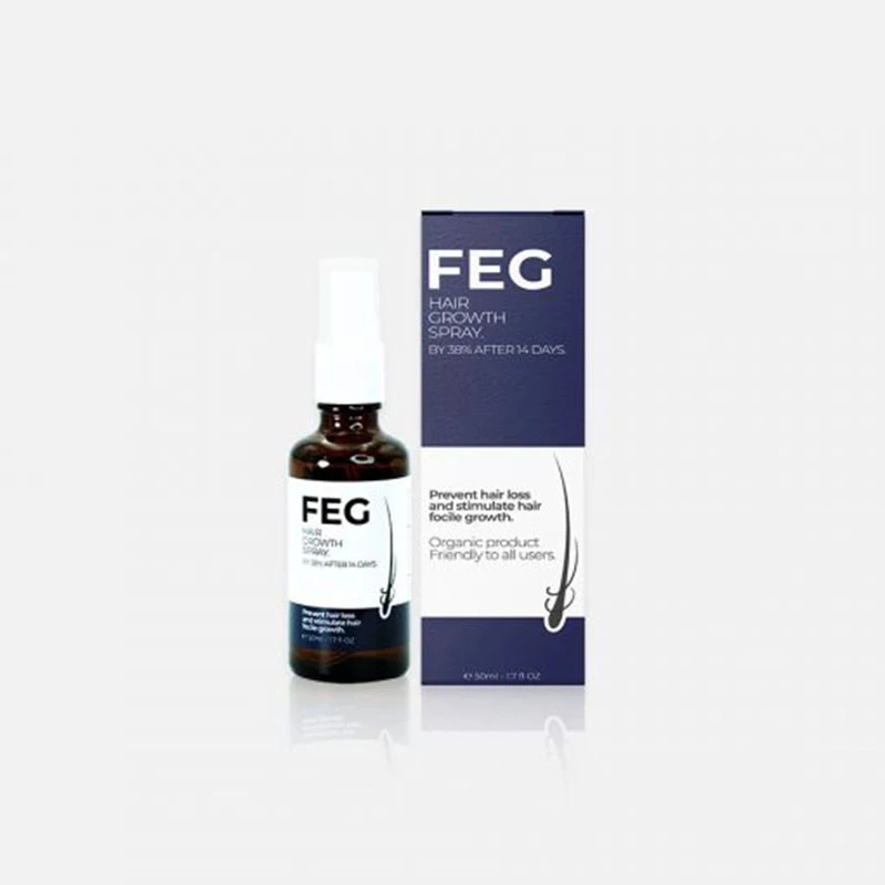 

FEG Hair growth Spray 50ml Care Regrow Oil Natural OEM Hair Growth Spray For Hair Growth