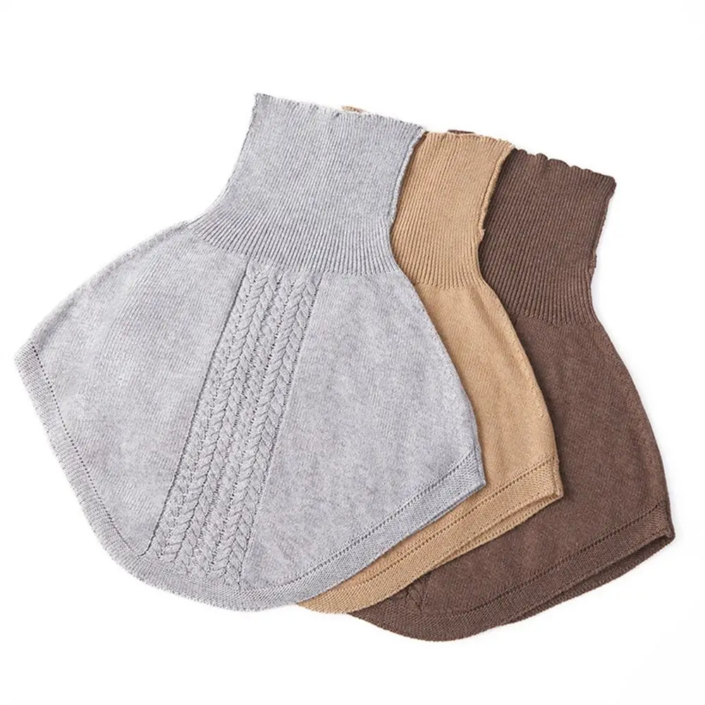 Ежедневный искусственный воротник из искусственной шерсти мягкий вязаный