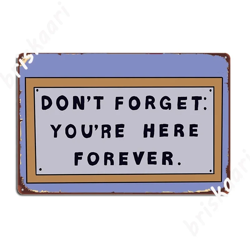 Металлический знак 