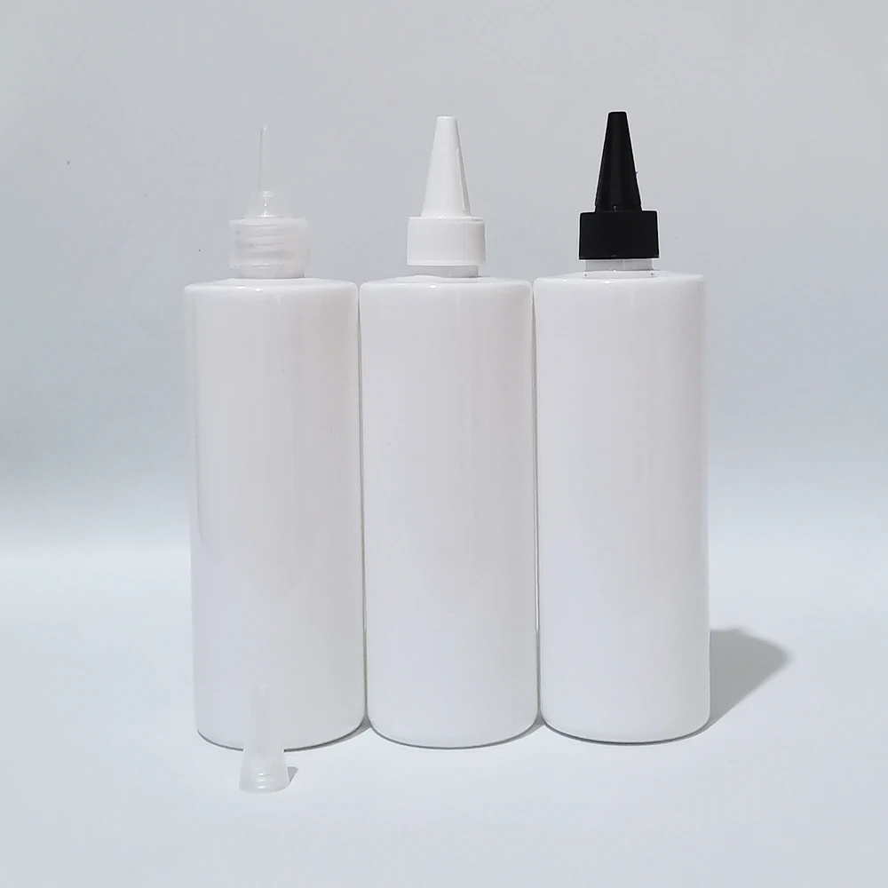 20pcs 350ml Empty White Lotion Plastic Bottles With Twist Top Cap Liquid soap Packaging Containers Glue Cosmetic packaging