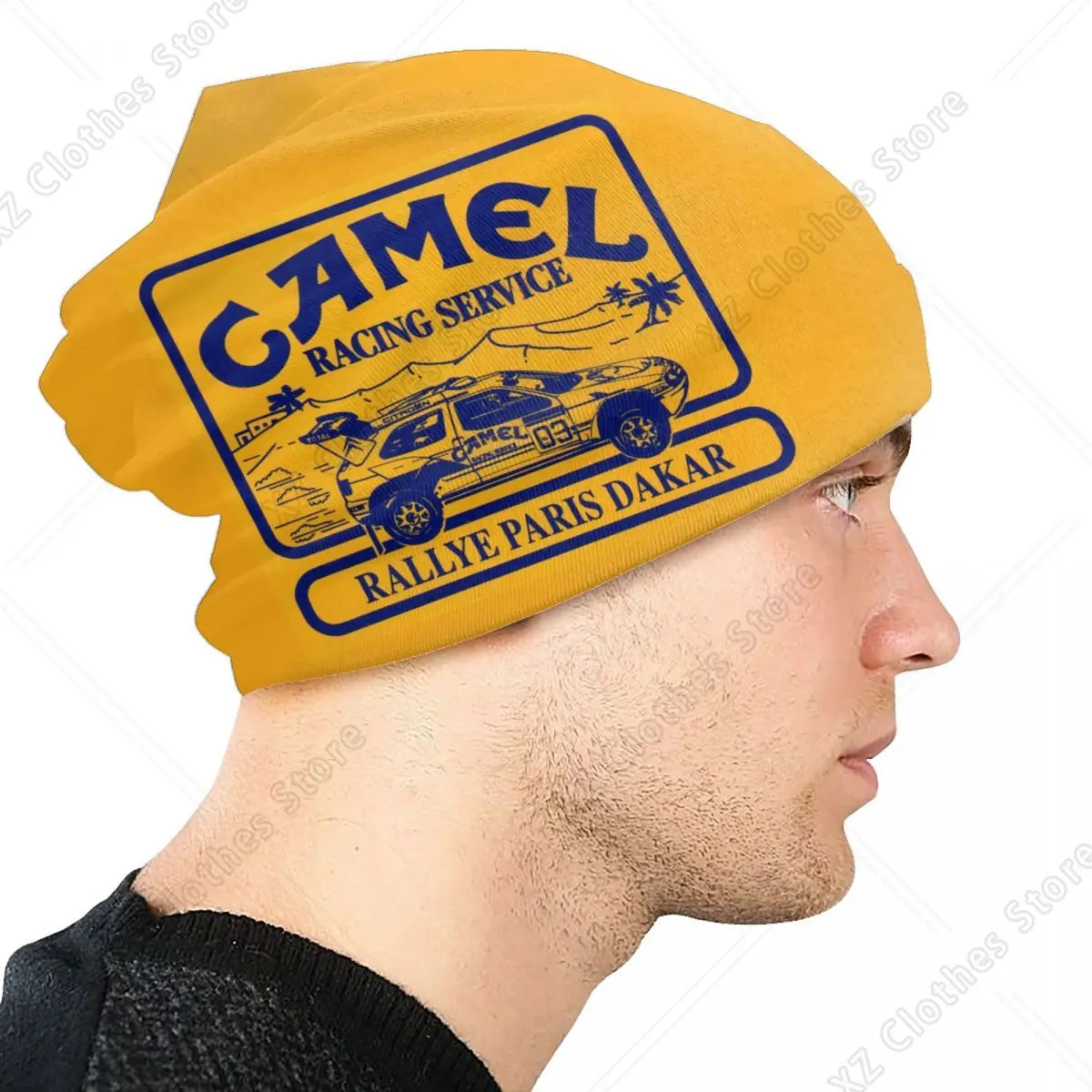 Фото Капот на заказ Camel Racing Service, вязаная шапка для мужчин и женщин, крутая теплая зимняя шапка унисекс для взрослых, шапка №4