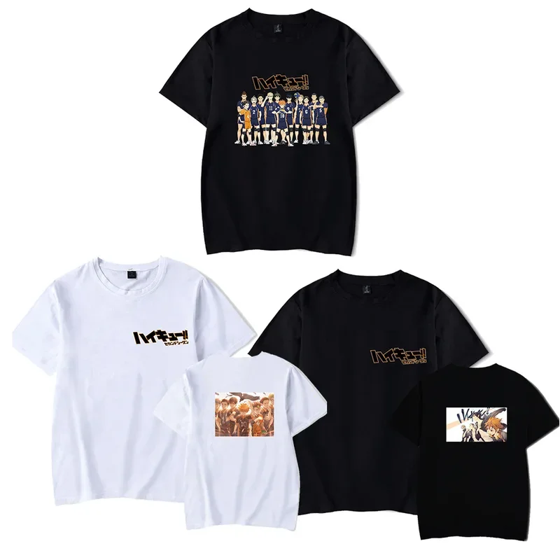 Аниме футболка Haikyuu Косплей Kuroo Bokuto Oya манга Shoyo волейбол смешная с коротким