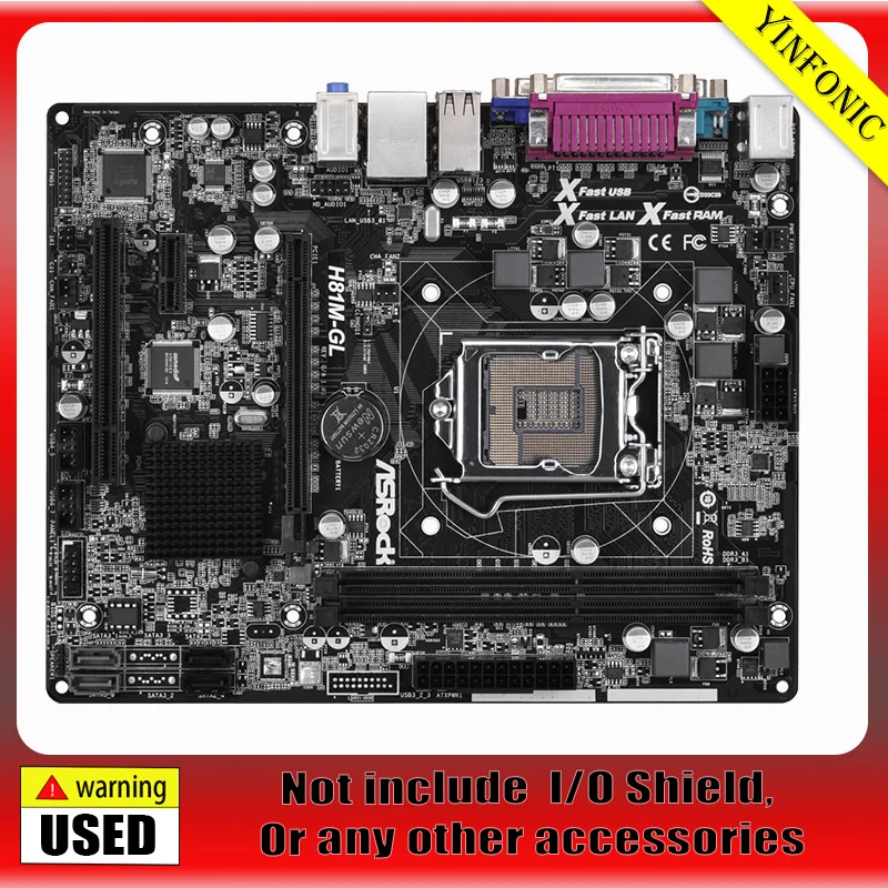 

Восстановленная семейная материнская плата LGA1150 DDR3 H81