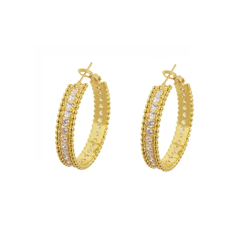 Элегантные блестящие бусины в корейском стиле однорядные с бриллиантами