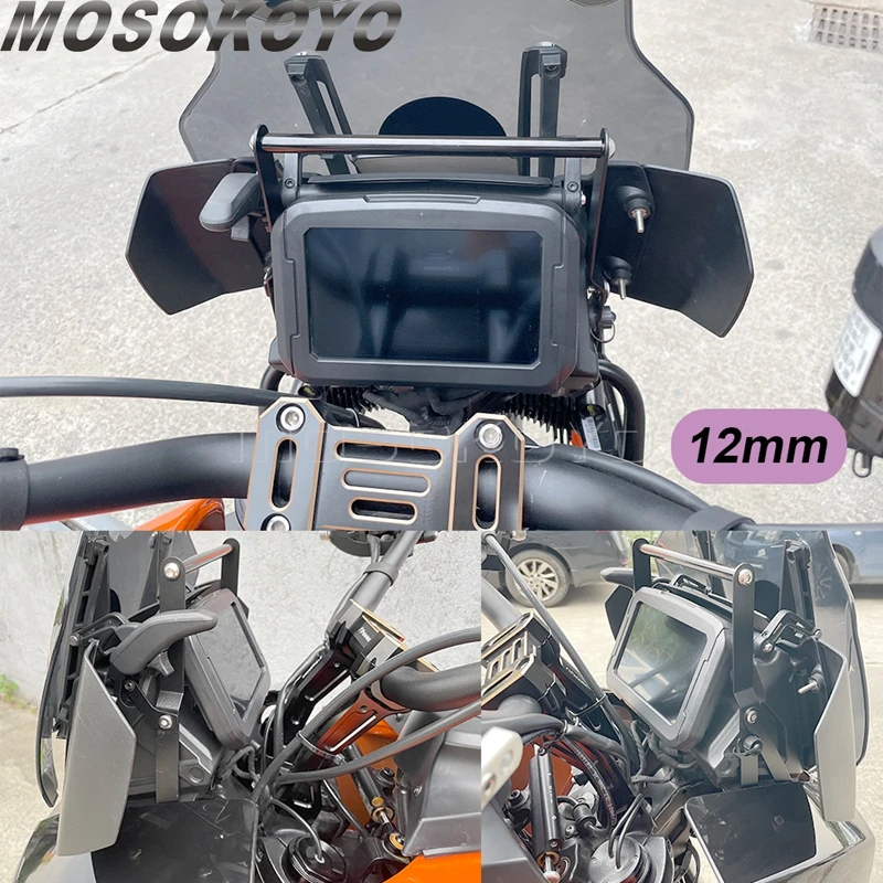Кронштейн крепежный для смартфона Harley Pan America 1250 S 2021-2024 GPS мобильный телефон 12 мм/22