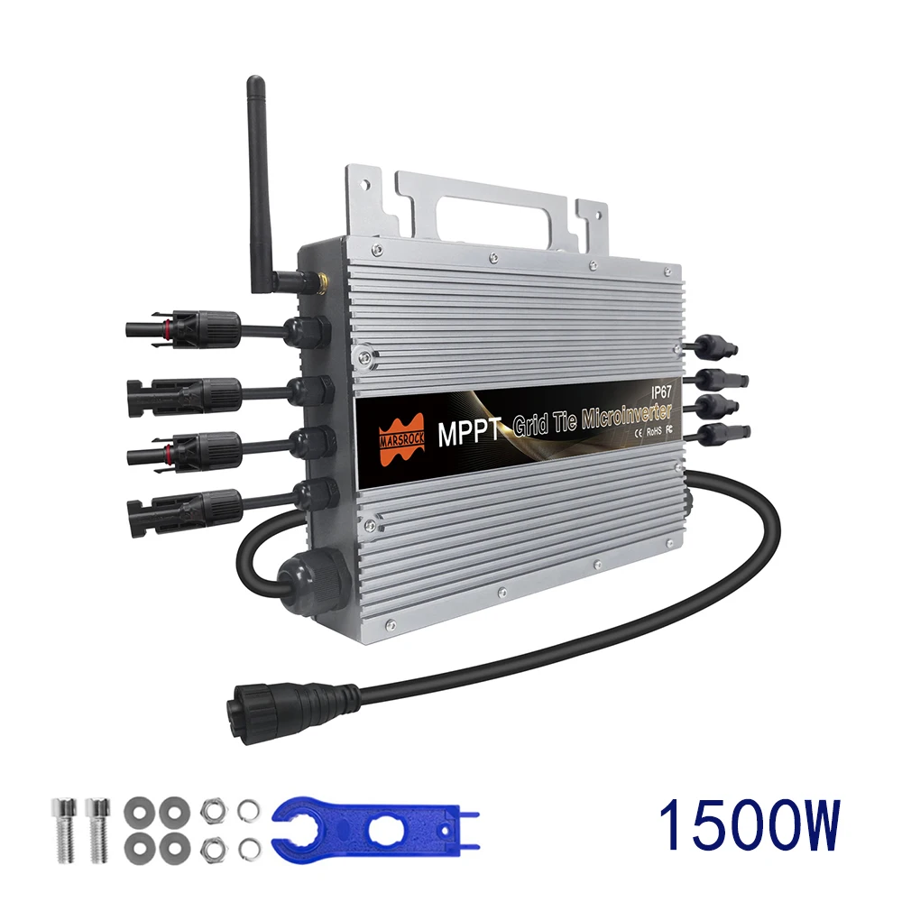 

Встроенный Wi-Fi 1500 Вт MPPT сетевой микро-инвертор для солнечной панели 20-60 В постоянного тока и сети 80-265 В переменного тока