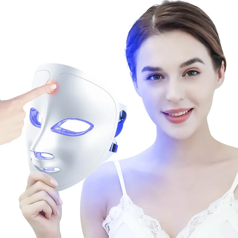 

Minimalismus Design 7 Farben LED Gesichts Maske Photon Therapie Anti-Akne Falten Entfernung Haut Verjüngung Gesicht