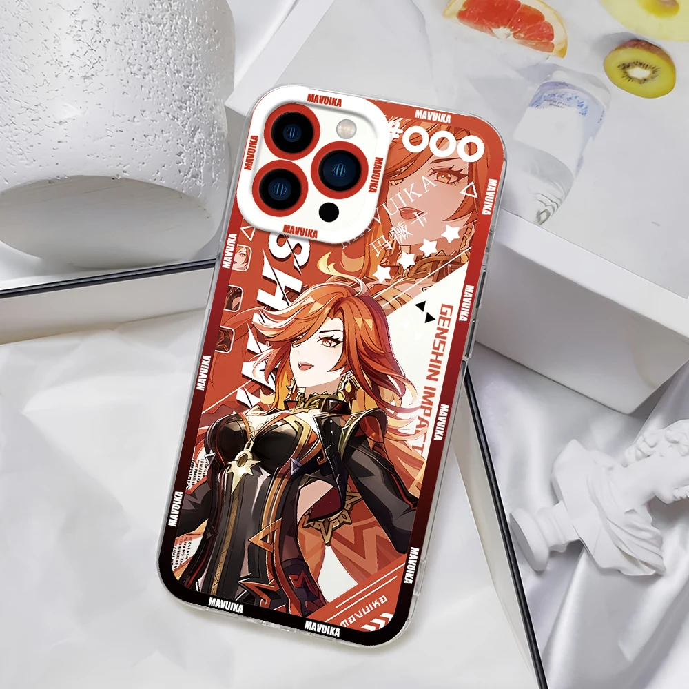 Игра Genshin Impact MAVUIKA для Samsung Galaxy A 15 54 55 S23 S24 S25 4G 5G Ultra Plus Fe Cover Transparent Bezel Shell (art.: 3920cd819ae04) - 3920cd819ae04