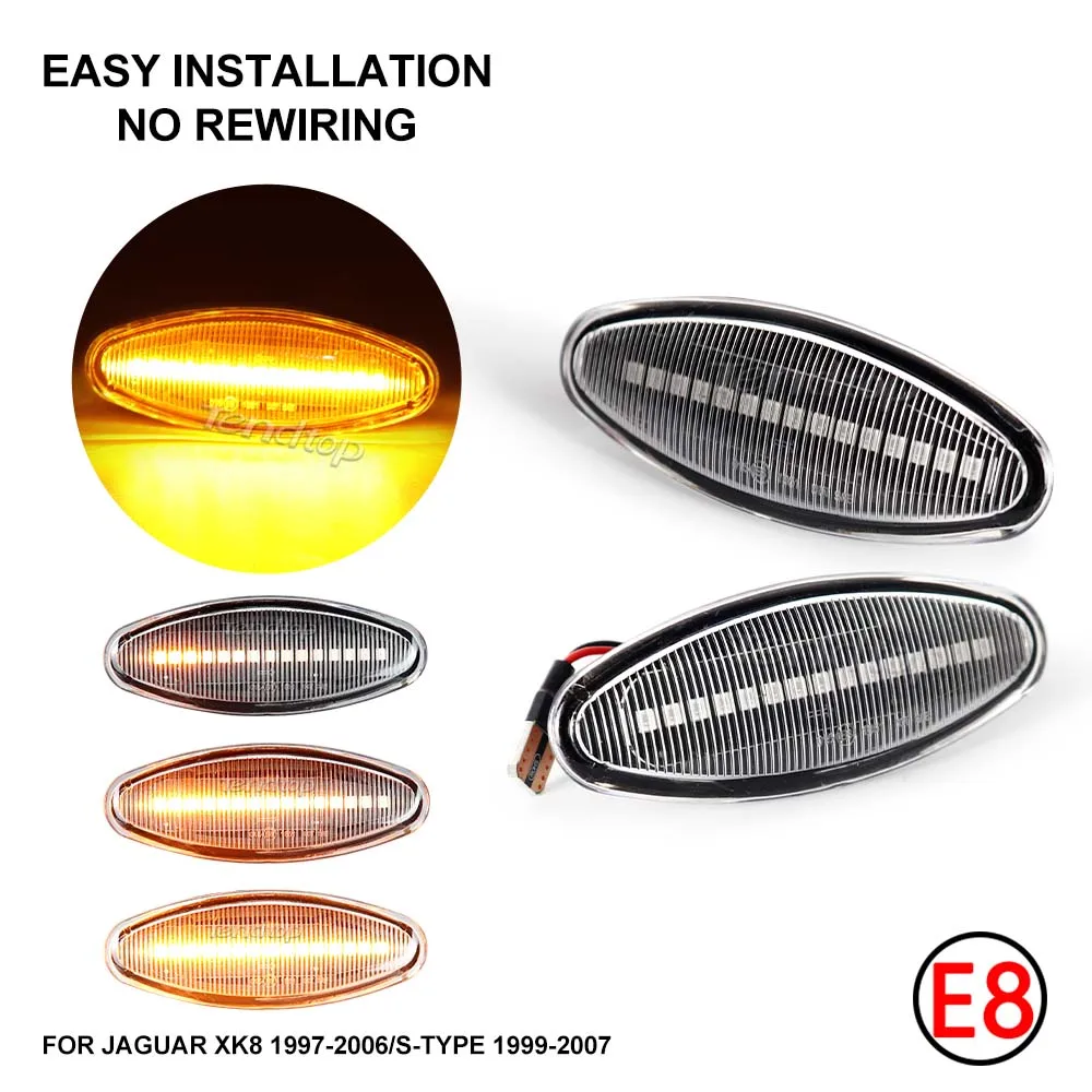 Для 1999-2007 Jaguar S-Type 1996-2005 XK 8/XKR 2003-2006 XJ X350 желтая стандартная передняя динамическая