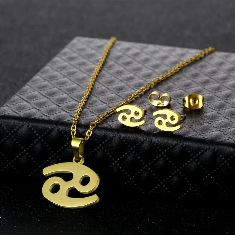 Набор из ожерелья и серег для женщин модный персонализированный стильный