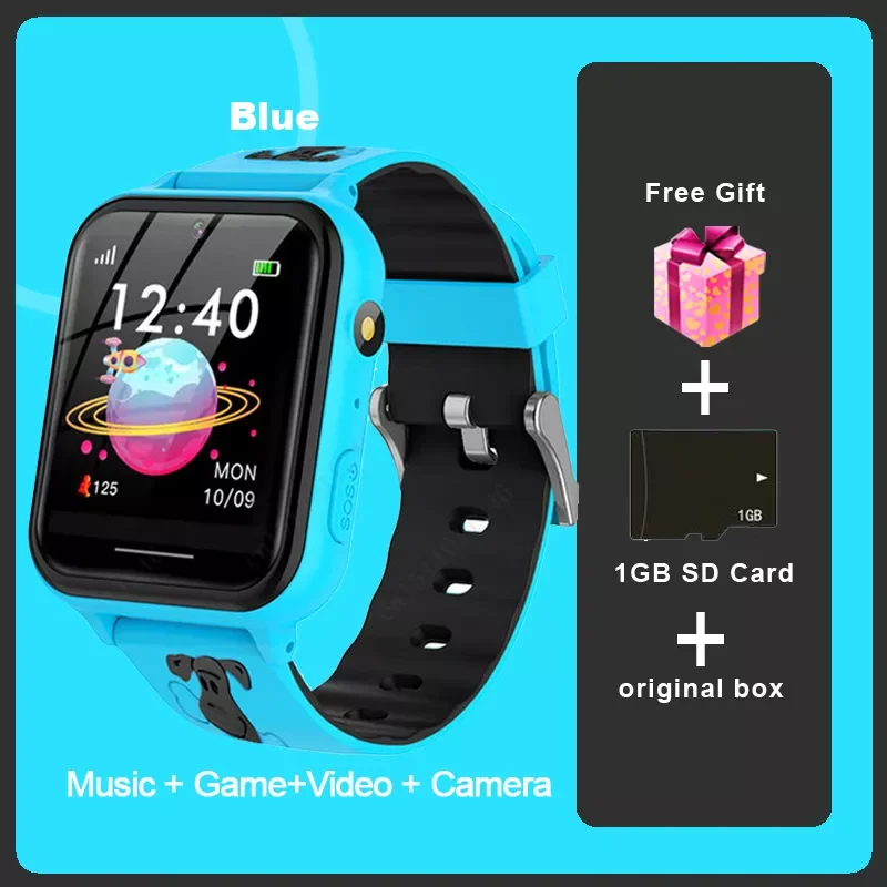 

Kids Game Music Smartwatch Phone Watch With 1G SD Card 2G Smart Clock Playing Game Music Smartwatch Boys Girls Gifts