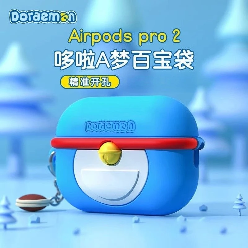 Новый креативный 2D чехол для наушников Doraemon с героями мультфильмов, персонализированные периферийные устройства в стиле аниме для Airpodspro 2 3, чехол для наушников, праздничные подарки (art.: 3920cfd7d2dc6) - 3920cfd7d2dc6