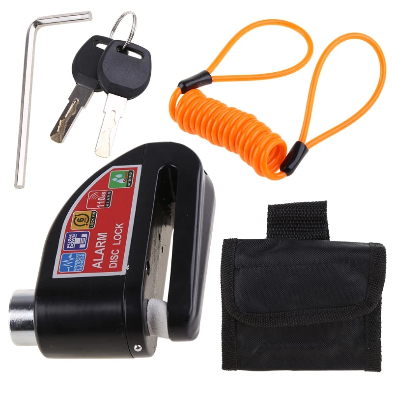 

Anti Theft Wheel Disc Lock Alloy Steel Waterproof Scooter Motorcycle Brake Alarm Lock