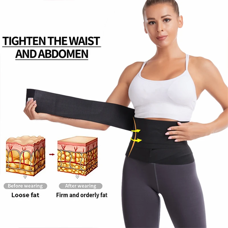 

Waist Bandage Wrap Trimmer Belt Waist Trainer Body Shapewear Tummy Woman Flat Belly Slimming Adjustable Gym Workout Belts