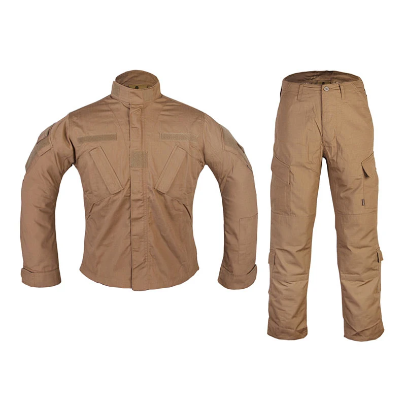 Emersongear Tactical ARMY BDU Uniform Set Shirts Pants Suits Tops Duty Cargo Trouser Training Milsim Hiking Hunting CB