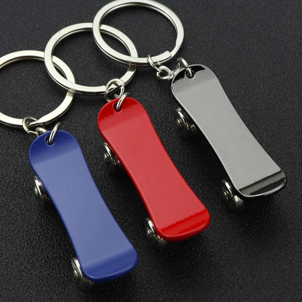 Creative Fingertip Scooter Keychain Stainless Steel Key Ring