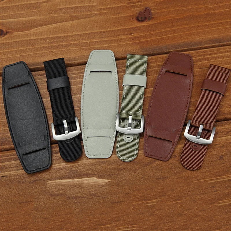 Leather Watchband Men Women Trendy Watch Band 24mm 22mm 20mm 18mm Wrist Watch Strap On Belt Bracelet Metal Bucke Watch Belts