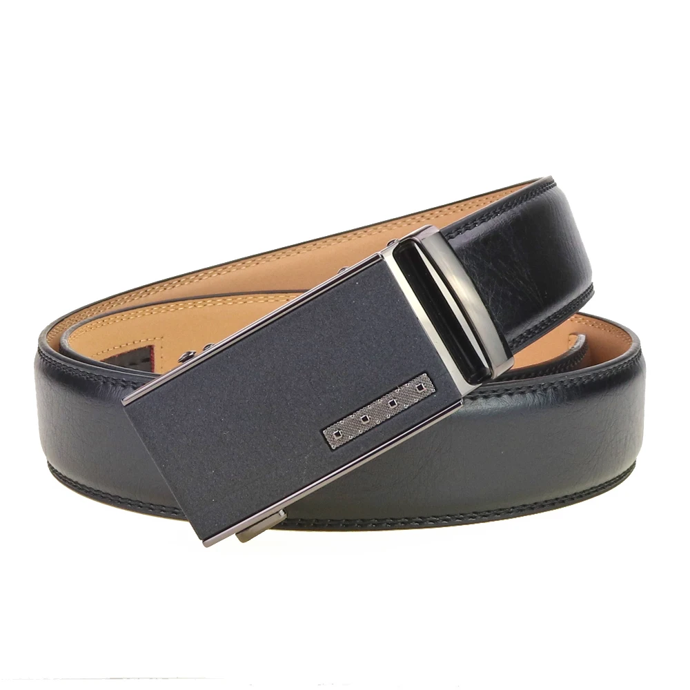 Men's belt Cow genuine leather mens belt cowhide strap for male ratchet automatic buckle belts for men brand belt
