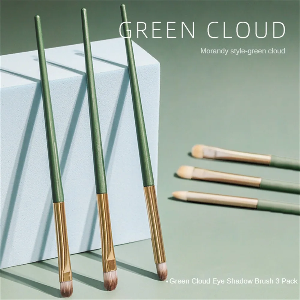 Minshzee Набор Кистей Для Теней Век Из 3 Предметов Кисти Макияжа Искусственного