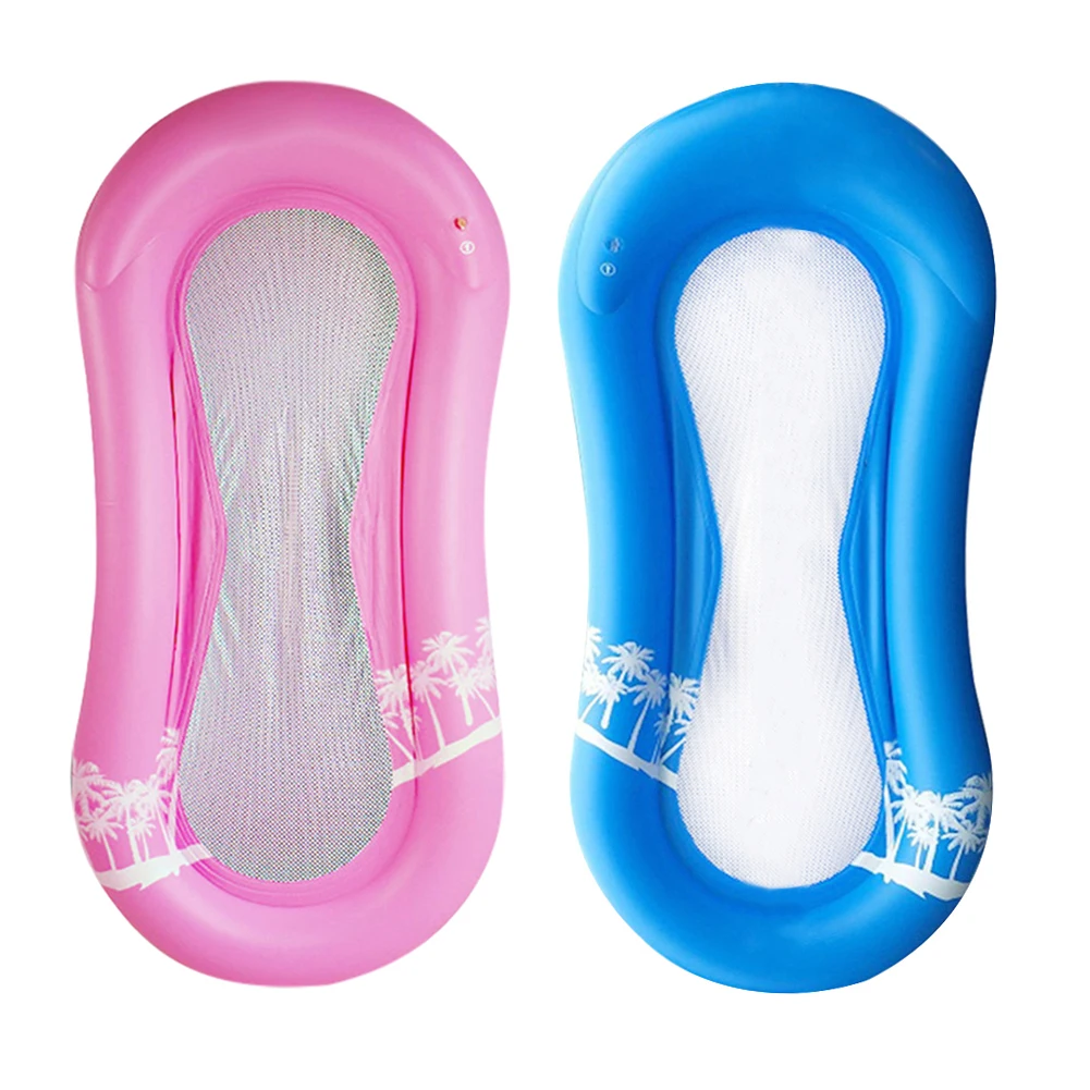 

PVC Summer Inflatable Air Mattress Sunbath Lounger Hammock Foldable Floating Party Beach Water Hammock Bed with Mesh