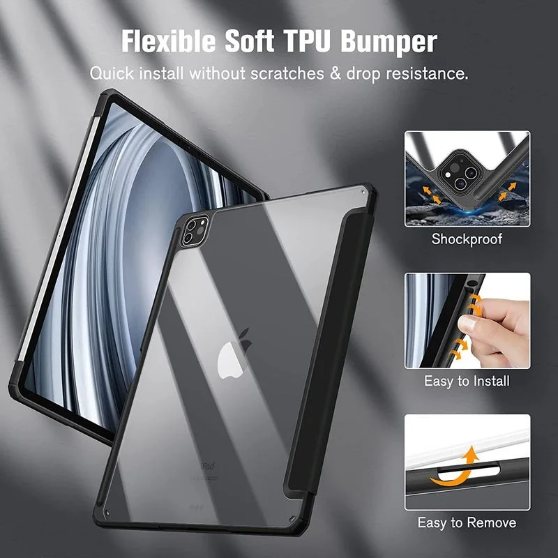 Чехол для iPad Pro 11 2020/2018 2021 12 9 Air 4 10.9 чехол Apple Pencil с поддержкой беспроводной зарядки