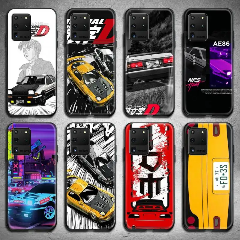 Чехол для телефона JDM с японским аниме Initial D AE86 задний фонарь Samsung Galaxy S21 Plus Ultra S20 FE
