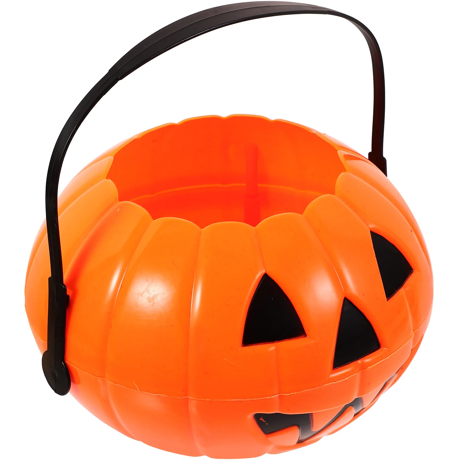 

Halloween Pumpkin Bucket Plastic Pumpkins Buckets Bulk Trick Treat Holder Pails Candy Small Gift Flower Pot Decorations