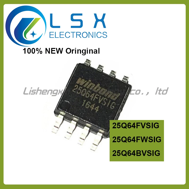 Новый и оригинальный чипсет IC 25Q64FWSIG 25Q64FVSIG SOP-8 25Q64BVSIG W25Q64FVSIG W25Q64FWSIG W25Q64BVSIG 25Q64 SMD SOP8, 2 шт.