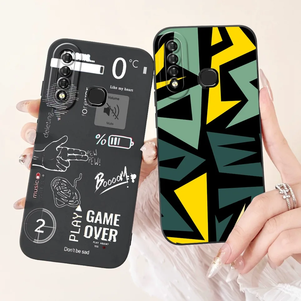 Для Infinix S4 X626 X627 Smart 3 Plus smart 3+ задняя крышка телефона Роскошный модный узор