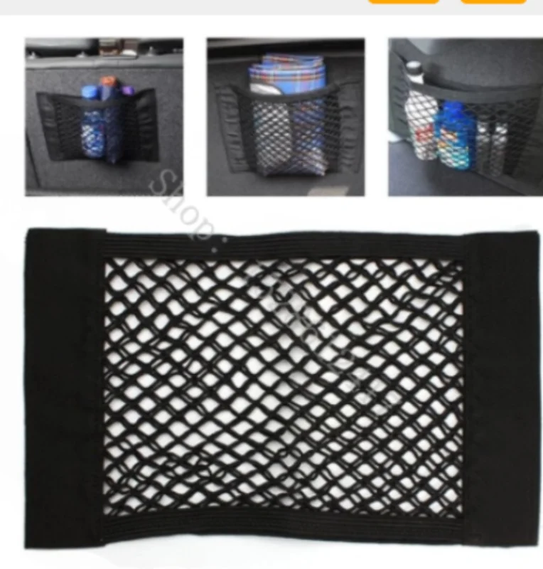 

For Ford Kuga Ecosport Focus 2 3 Edge Mondeo Fiesta Flex Fusion Car Trunk Seat Back Elastic Storage Net Cargo Organizer Bag