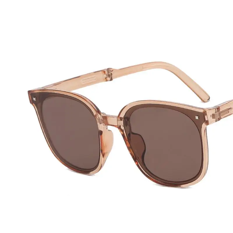 new portable folding sunglasses women men fashion brand retro foldable uv400 sunscreen spectacles for driving hot sun glasses free global shipping