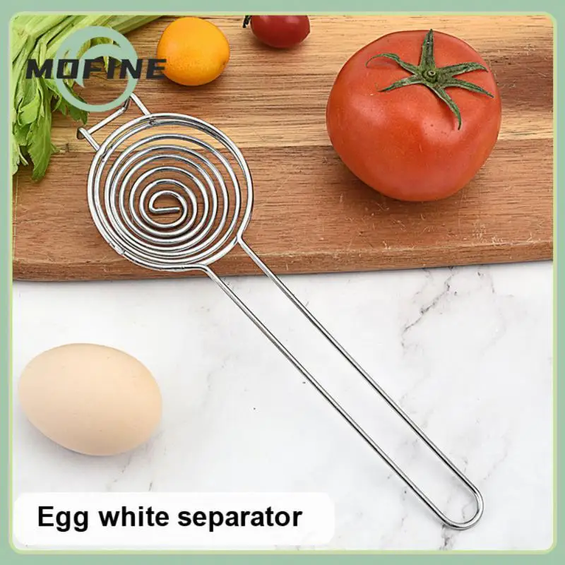 

2/4/6PCS NewEgg White Separator With Hook Steel Long Handle Making Egg Yolk Divider For Eggs Tools Kitchen Accessories