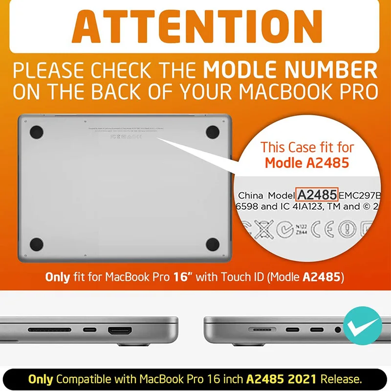 Чехол SUPCASE для MacBook Pro 16 дюймов (2023/2021 дюйма) A2780 M2 /M2 Max /A2485 M1 /M1 UB жесткий защитный