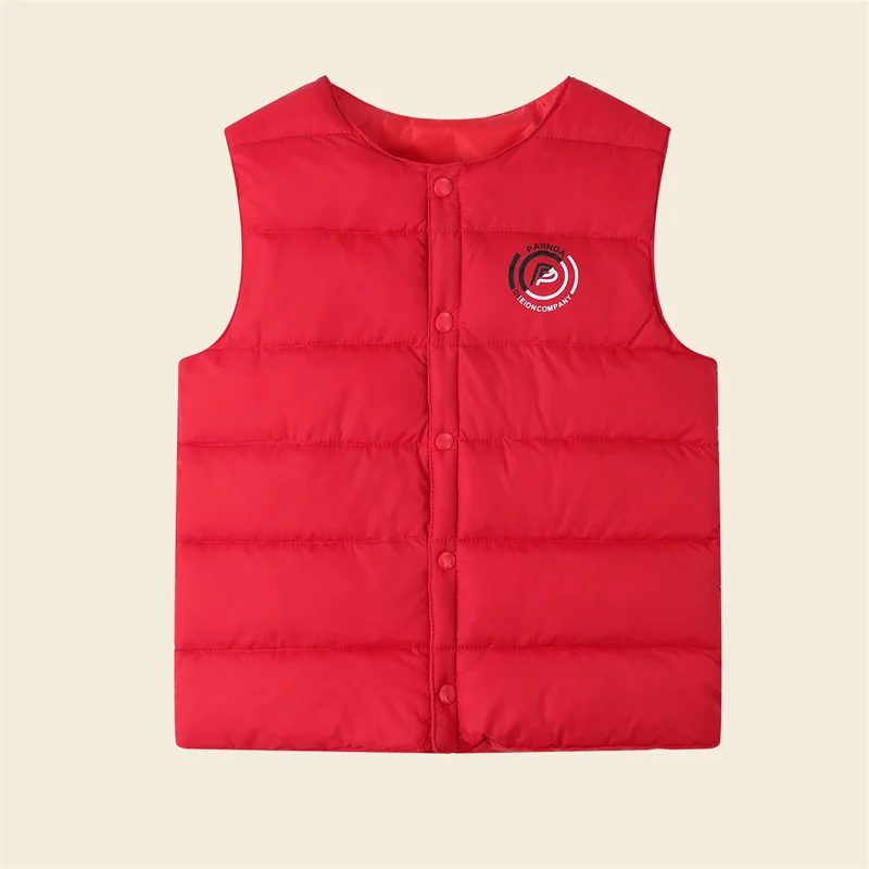 Жилет для мальчиков детский жилет пуховая куртка 2024 крутая теплая плотная зимняя