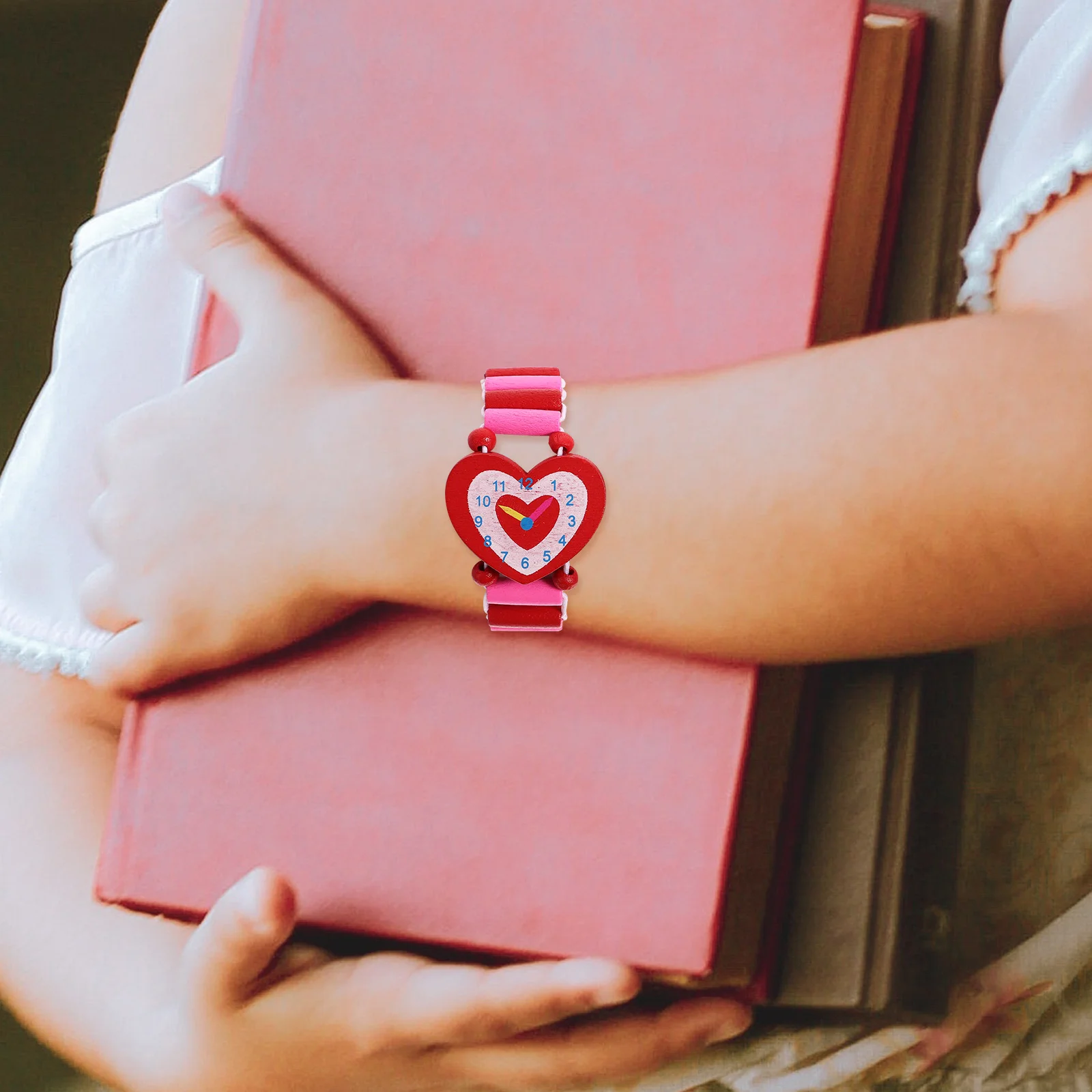 3 шт. часы для игр малышей детские деревянные наручные умный студент с героями