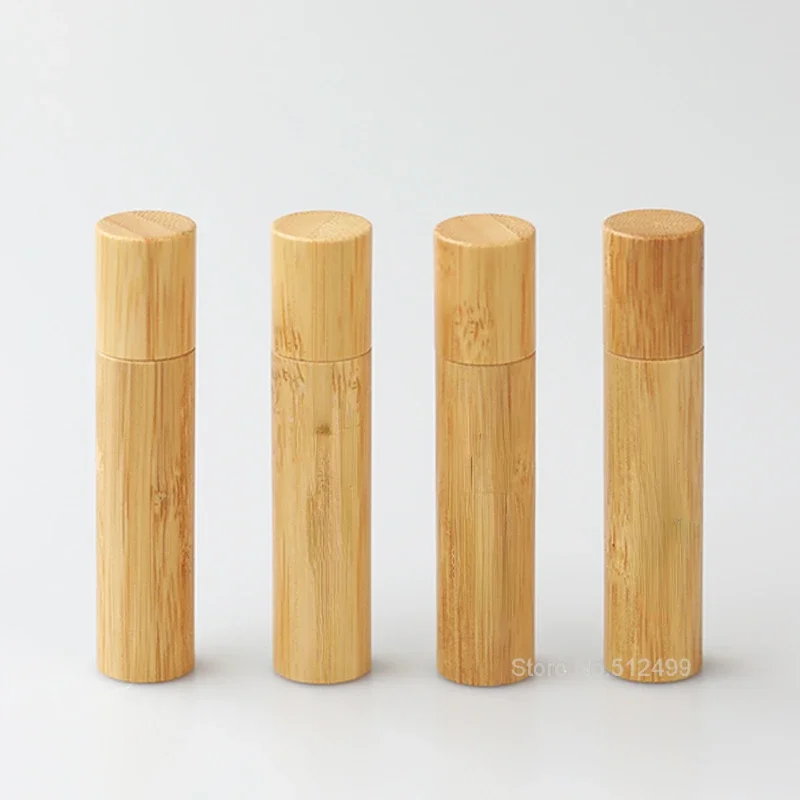 Бамбуковая рулонная бутылка 1-10 мл деревянная бутылка-ролик эфирное масло блеск