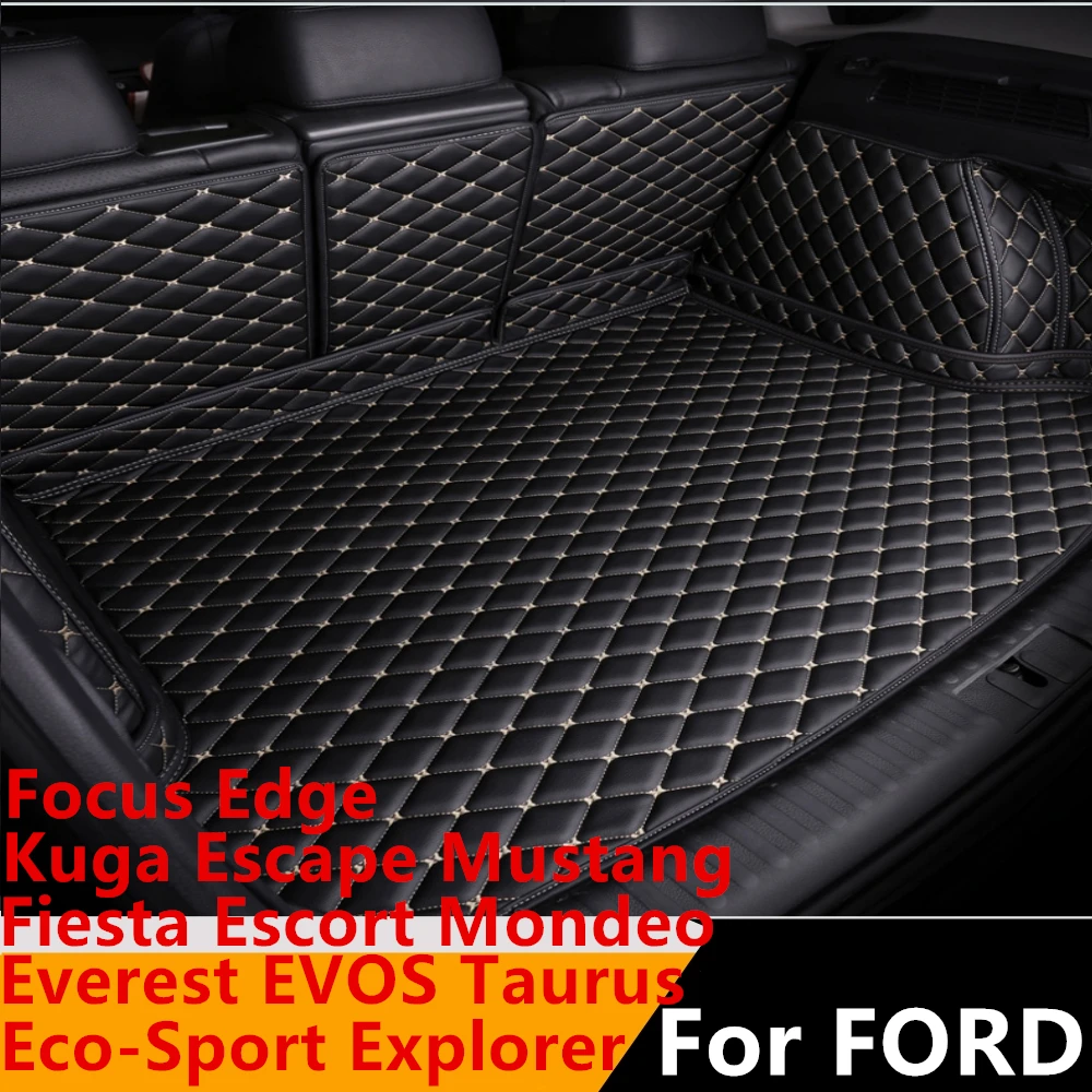 

Коврик для багажника Sinjayer, задний ковер, чехол для грузового автомобиля FORD Mustang Focus Edge Kuga Everest Escort Eco-Sport Explorer