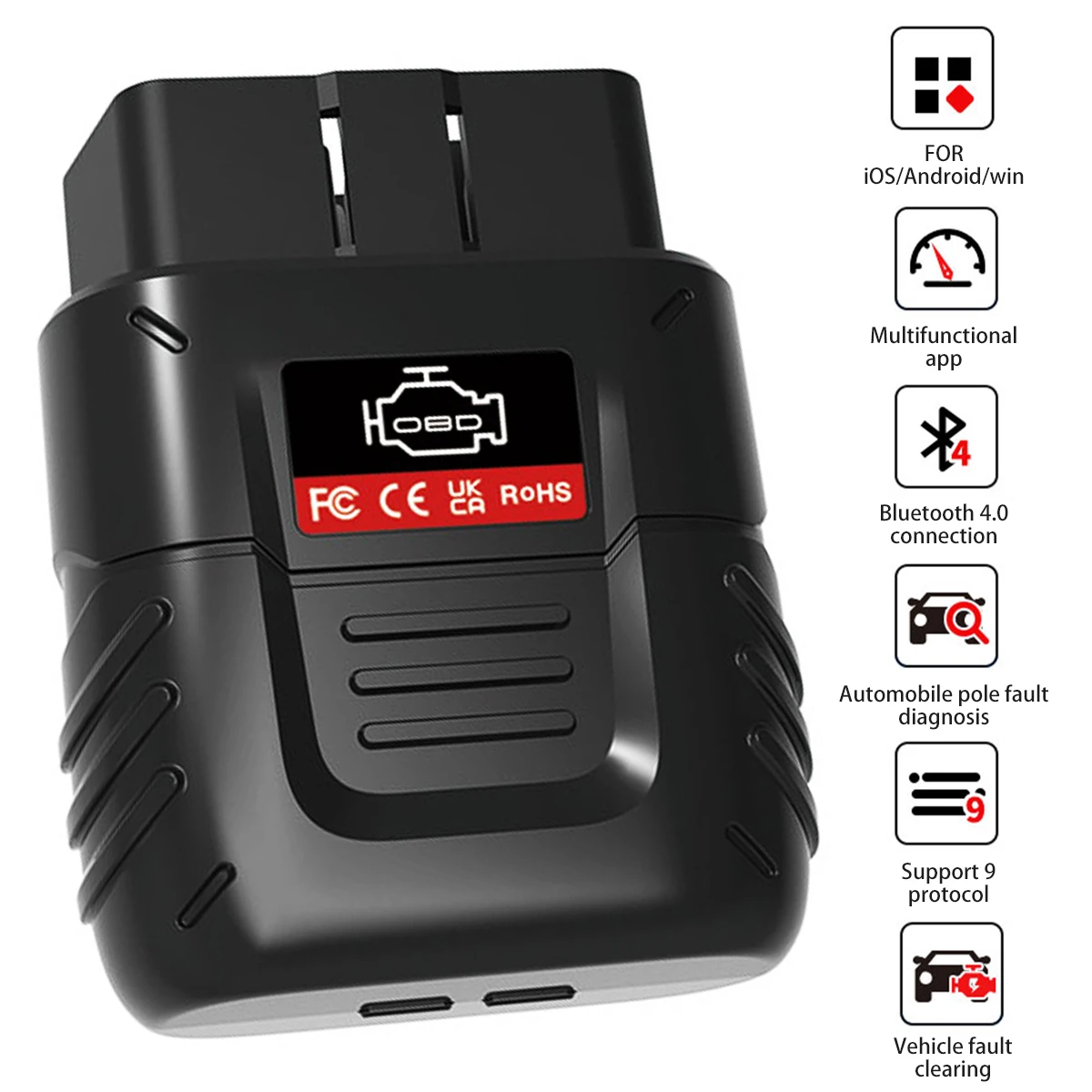 

Bluetooth OBDII Scanner Car Diagnostic Tool Bluetooth 4.0 Engine Fault Code Reader Car Engine Tools for Android/Windows/IOS