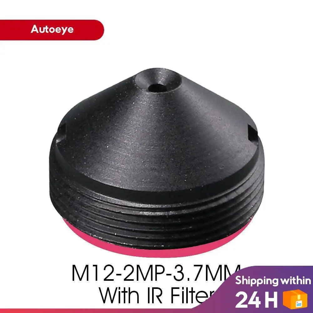 

HD 2.0Megapixel 3.7mm Pinhole Lens with IR Filter for CCTV Security Cameras M12 Mount F2.0 Aperture Fixed Iris 1/3" Image Format