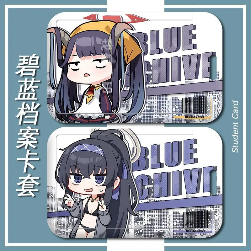 Синий архив Q версия Tenndou U Shirasu Azusa протектор аниме обложка студенческий значок