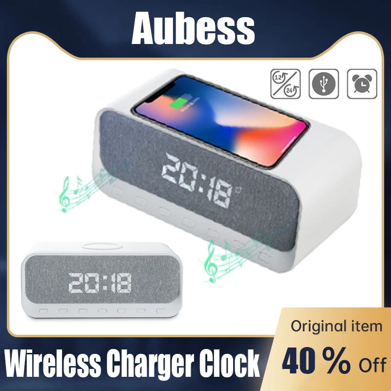 

Беспроводная Bluetooth-Колонка W28 7 в 1 с сабвуфером, FM-радио, Bluetooth 5,0, 15 Вт, беспроводное зарядное устройство для IPhone