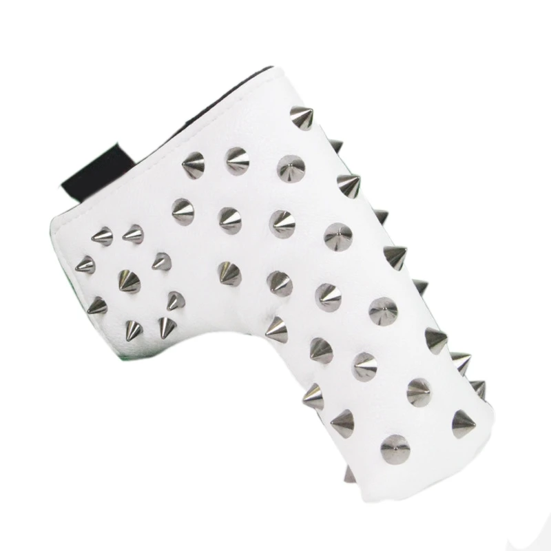 

Golf Putter Cover L-Shaped Rivet Putter Cover Thickened Plush Waterproof Pu Fabric Magnetic Opening Design